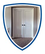 interior swinging shield